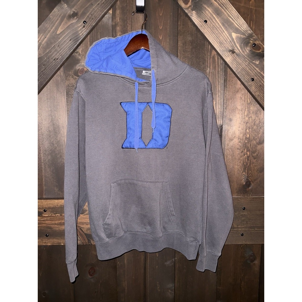 VTG Duke Daredevils Hoodie Adult‎ Sz Large Grey Long Sleeve Men's Y2K